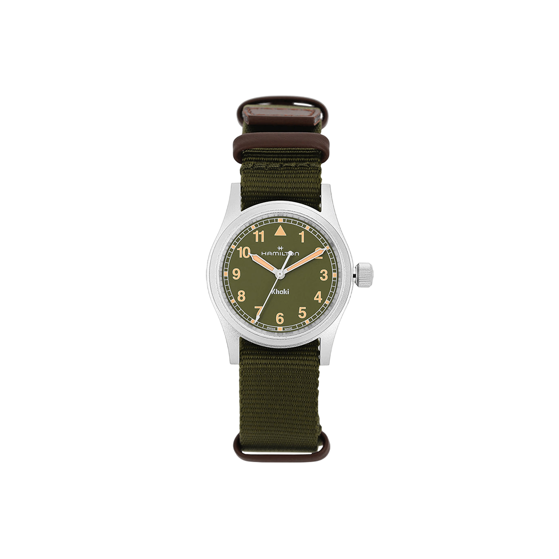 H69301960 [13% 쿠폰] Hamilton Khaki Field Quartz 33mm Stainless Steel Green