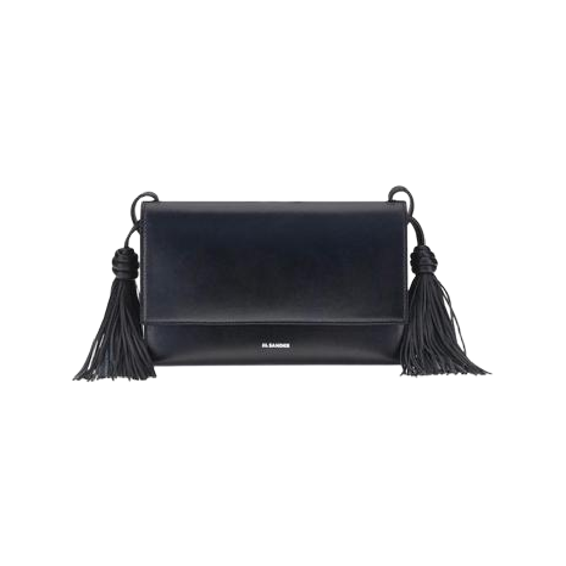 J07VL0045-P8592-001 Jil Sander Tassel Crossbody Bag Black