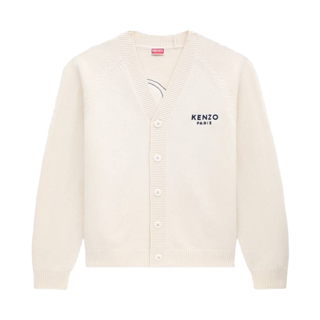 겐조 보케 플라워 자수 울 가디건 오프 화이트(Kenzo Boke Flower Embroidered Wool Cardigan Off White)