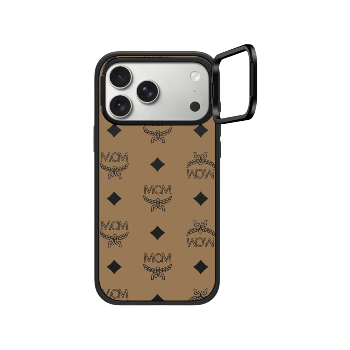 케이스티파이 x MCM 아이폰 비세토스 꼬냑 맥세이프 임팩트 링 스탠드 케이스(Casetify x MCM iPhone Visetos Cognac Magsafe Impact Ring Stand Case) - 1