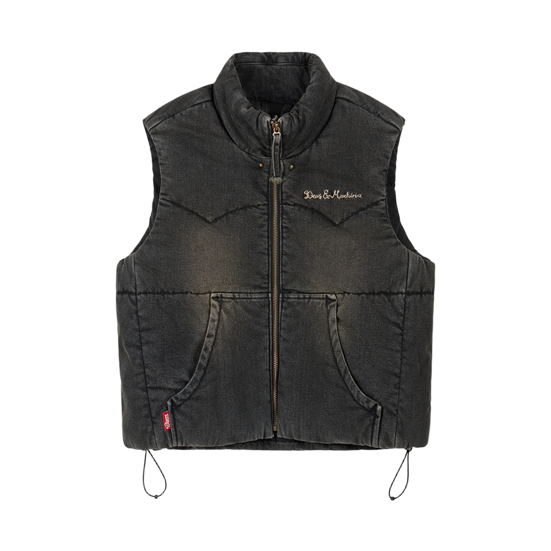 [6% 적립] 데우스 엑스 마키나 여성 크롭 푸퍼 베스트 다크인디고