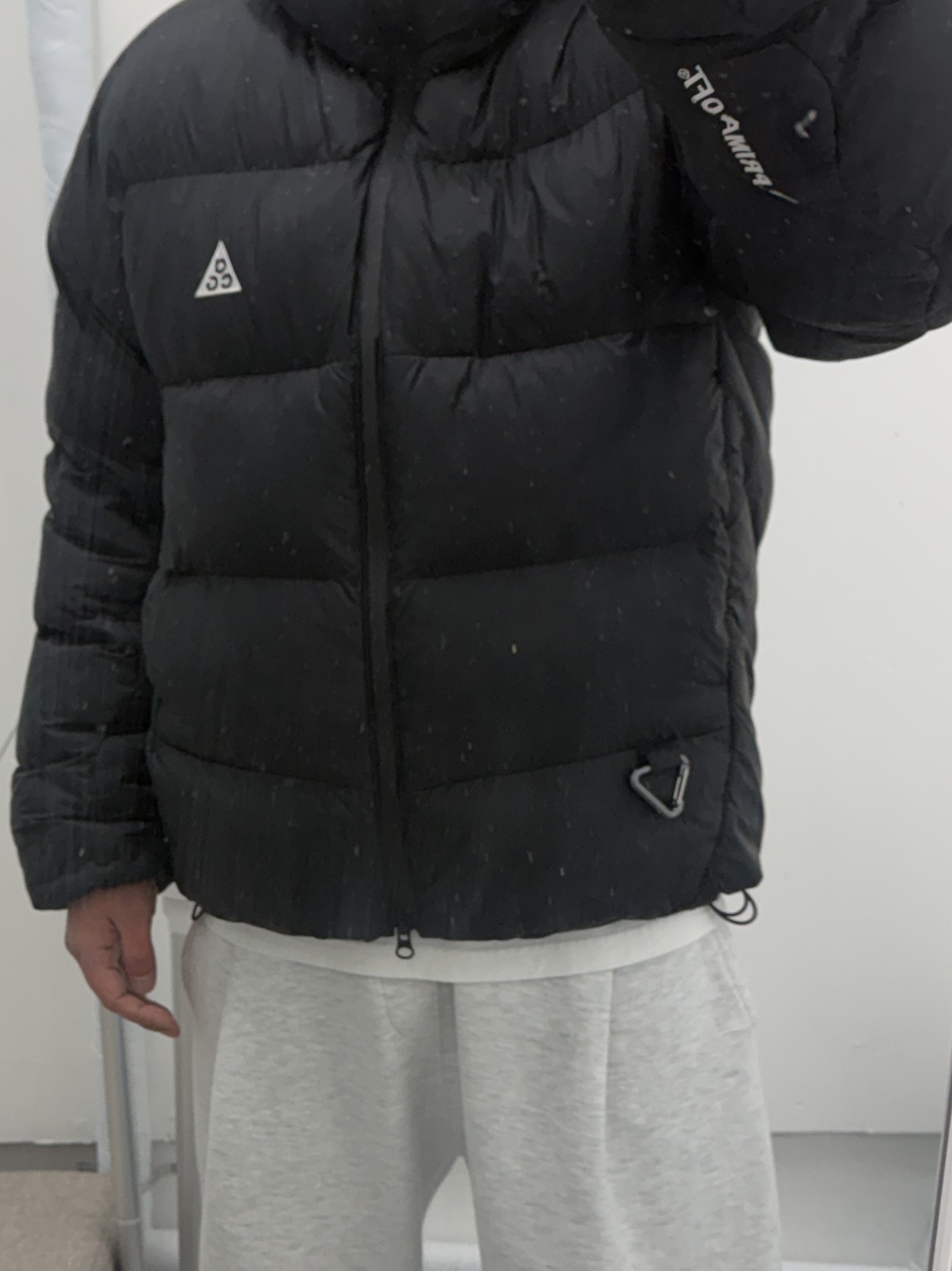 Nike ACG Therma-Fit ADV Lunar Lake Loose Hooded Jacket Black Summit White - Asia 착용 스타일 - 5