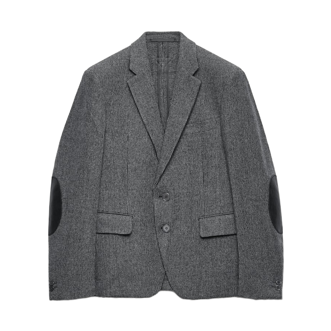 프라다 싱글 브레스티드 울 자켓 슬레이트 그레이
