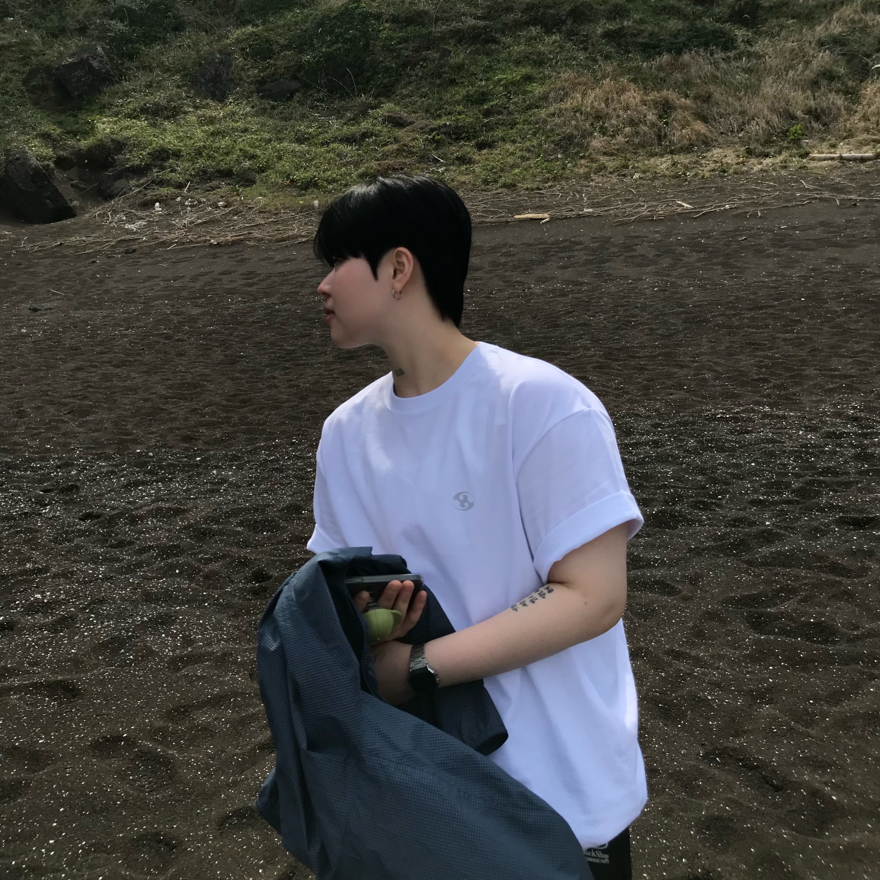 Sansan Gear x LOL Targon T-Shirt White 착용 스타일 - 3