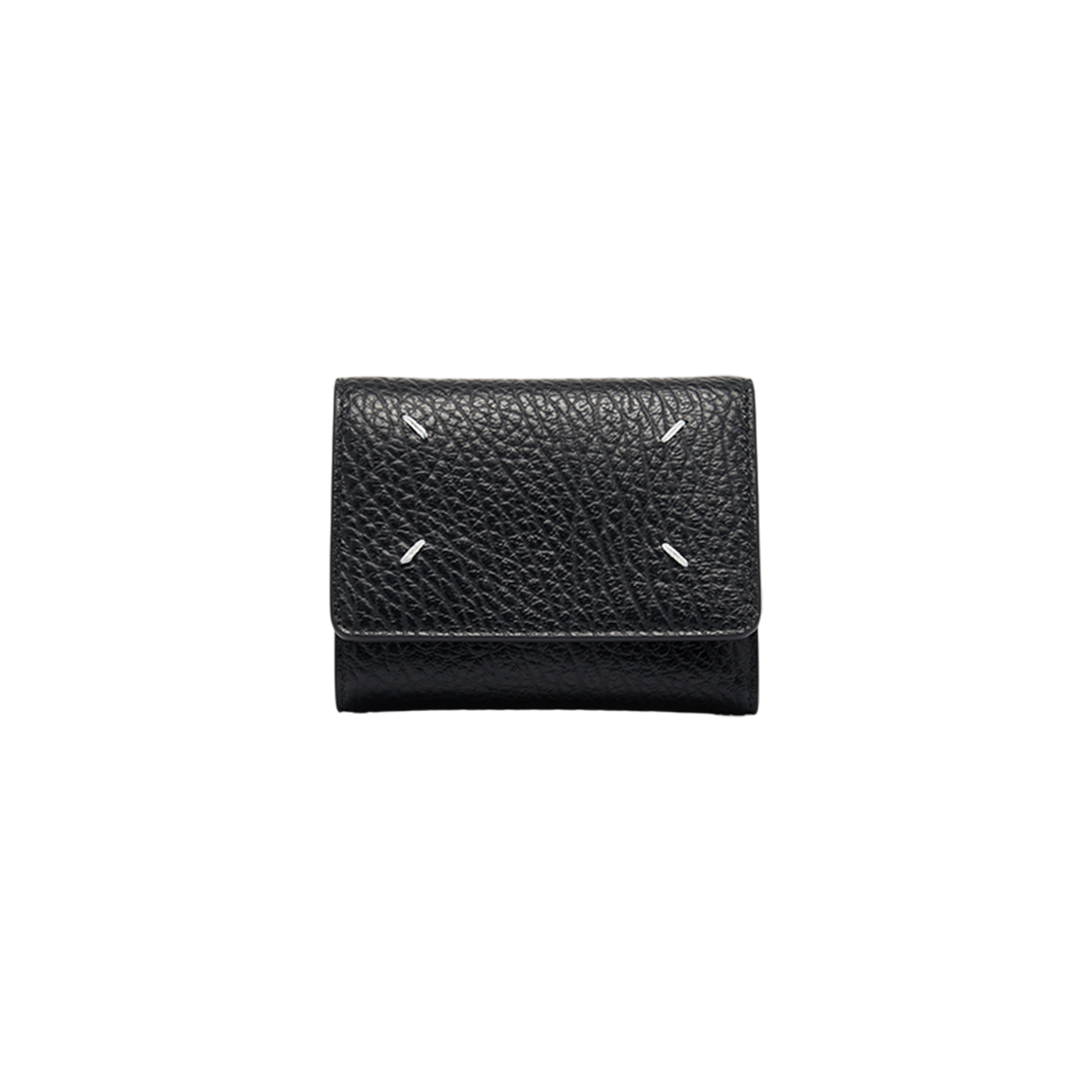 SA3UI0010 P4455 T8013 [13% 쿠폰] Maison Margiela Zip Compact Tri-Fold Wallet Black