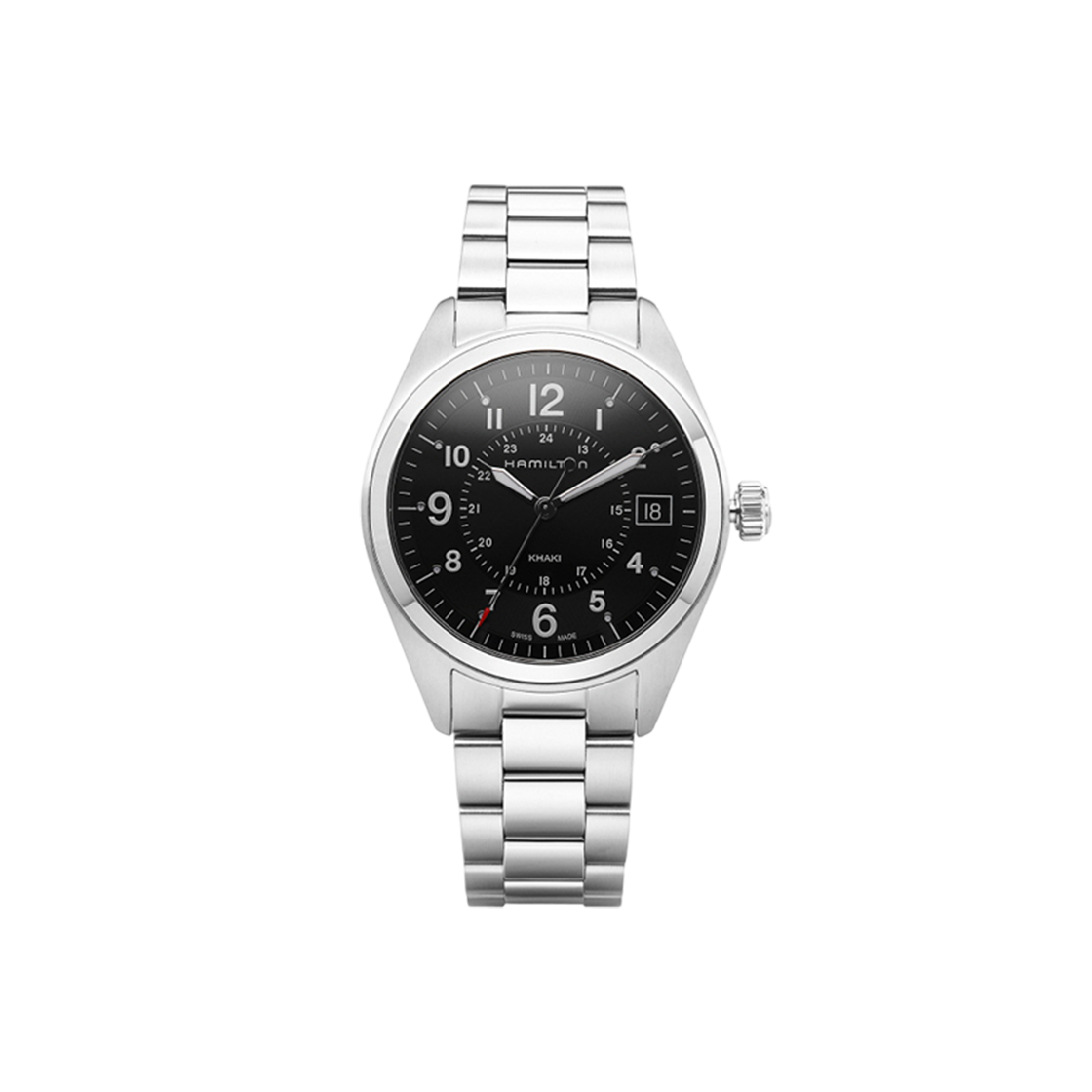 H68551933 [13% 쿠폰] Hamilton Khaki Field Quartz Stainless Steel Black
