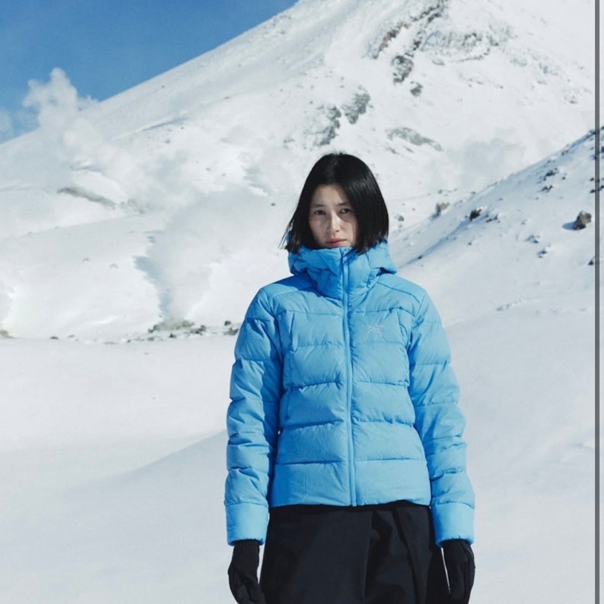 Arc'teryx x Beams Mantis 1 Waist Pack Glacial Nightscape 착용 스타일 - 2