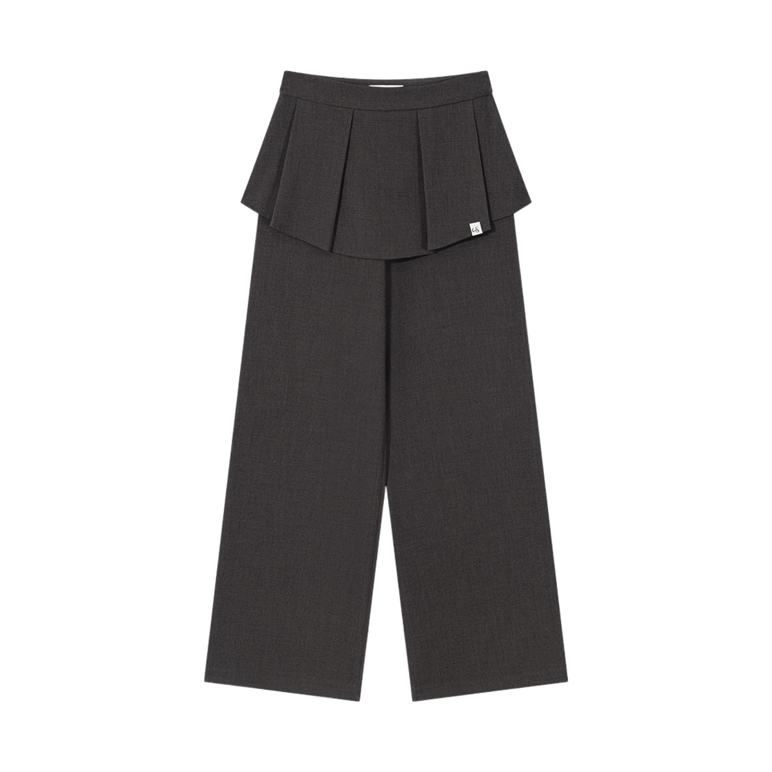 WTC021 UGLYSHADOW Tulip Long Skirt Pants Charcoal