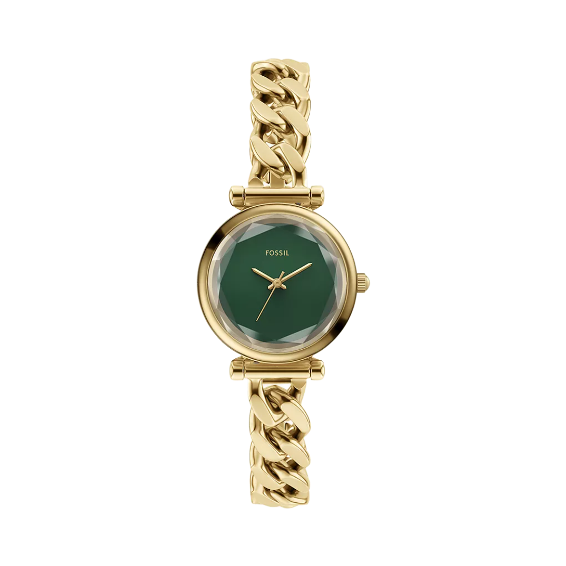 ES5441 (W) Fossil Carlie Quartz Three-Hand 28mm Stainless Steel Green Gold
