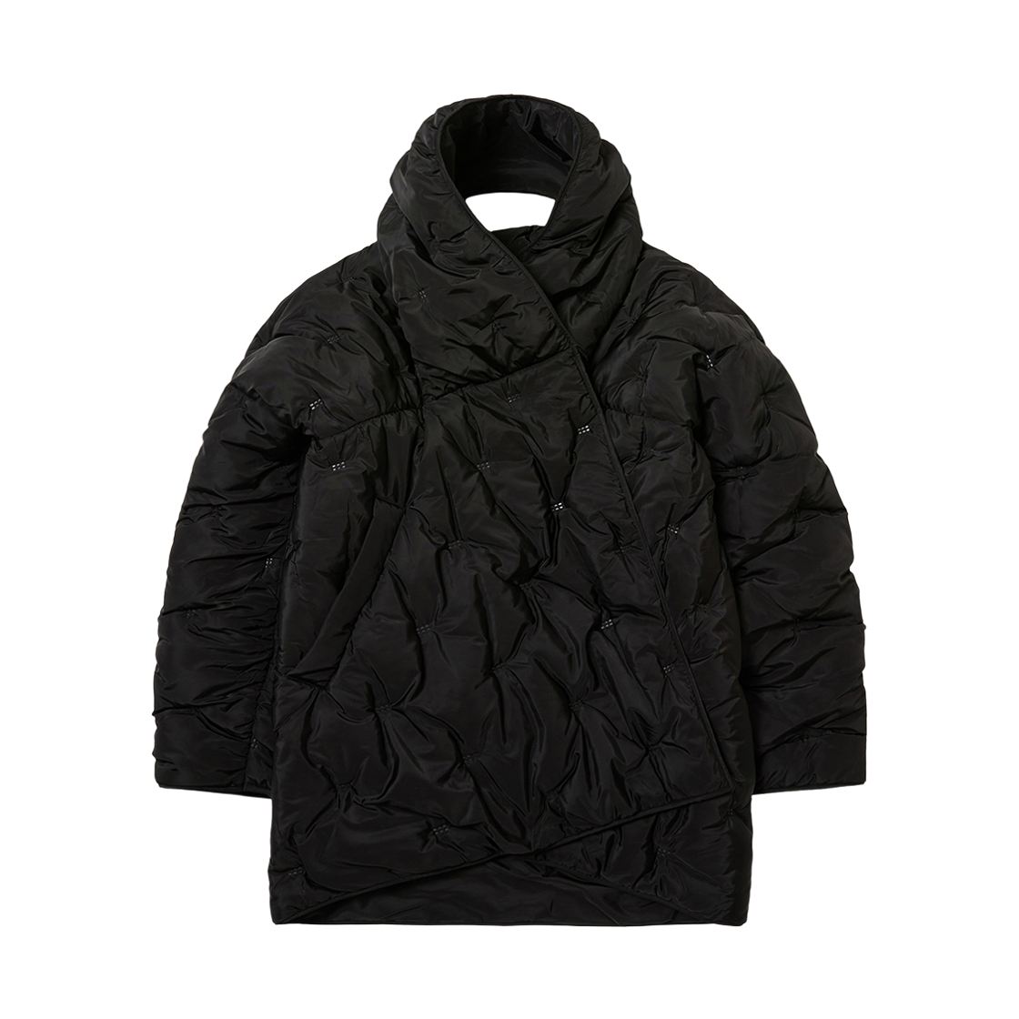 S25FW6000BK SEEN Padded Blanket Jacket Black