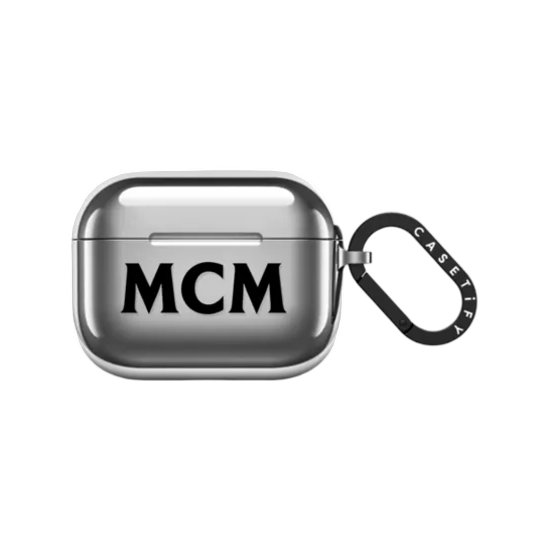 케이스티파이 x MCM 블랙 로고 이어버즈 미러 케이스 | Casetify | KREAM