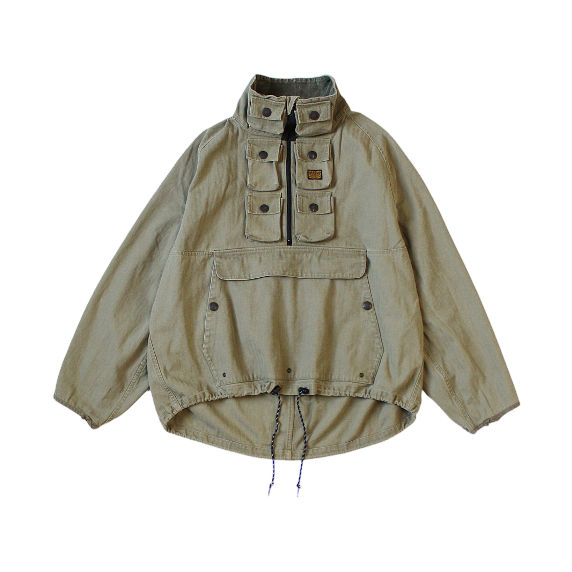 캐피탈 헤링본 니켈 아노락 카키(Kapital Herringbone Nickel Anorak Khaki) - 1