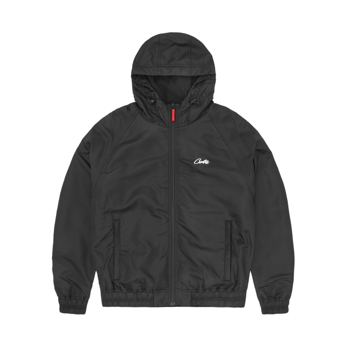 코르테이즈 HMP 밀라노 나일론 후드 블랙(Corteiz HMP Milano Nylon Hoodie Black) - 1