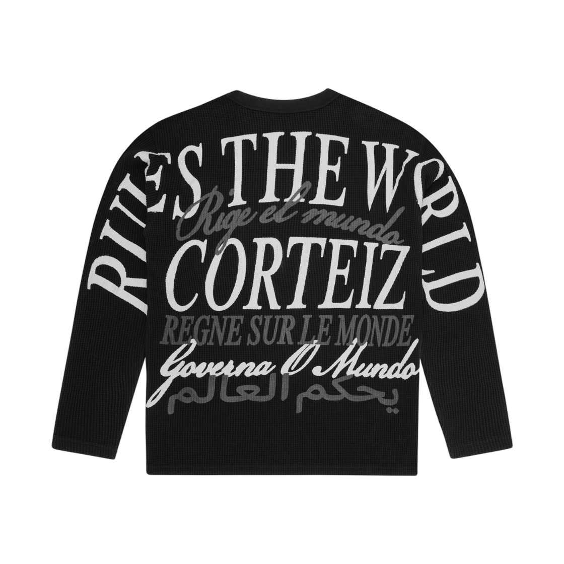 코르테이즈 월드와이드 와플 써멀 블랙(Corteiz Worldwide Waffle Thermal Black) - 2