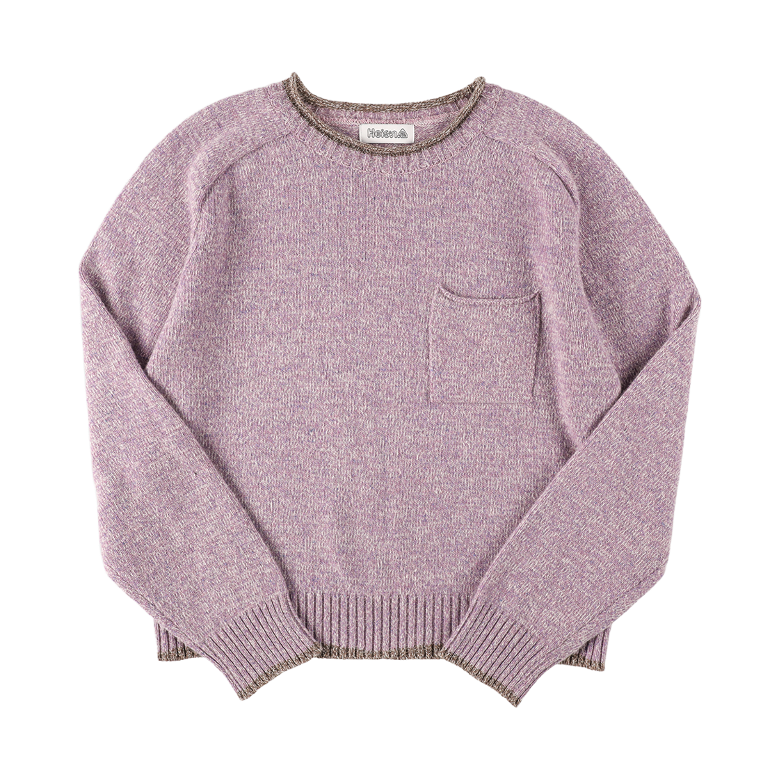 HIS25DNP001DL Heisan Dusty Wool Knit Pullover Dusty Lavender