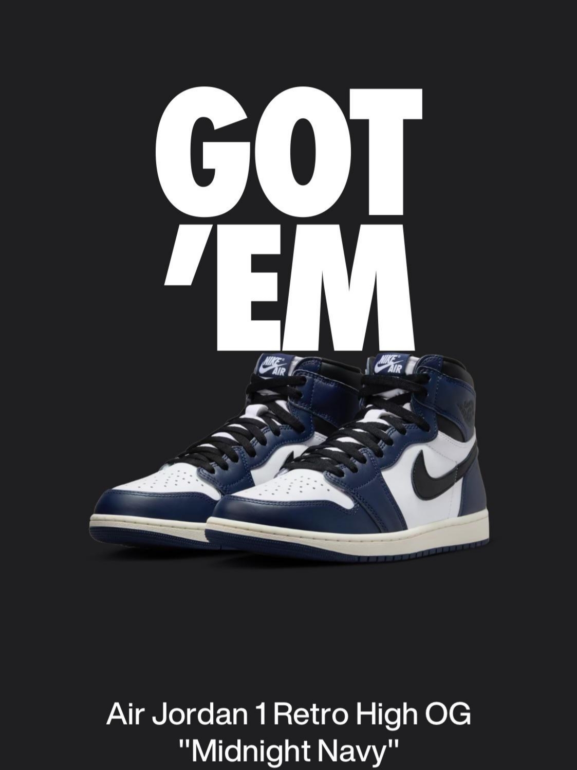 Jordan 1 Retro High OG Midnight Navy 착용 스타일