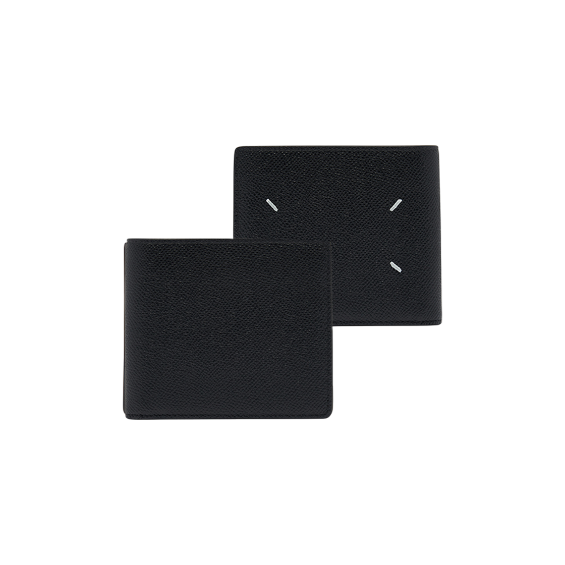 S35UI0435 P4745 T8013 [13% 쿠폰] Maison Margiela Bovine Leather Bi-Fold Wallet Black
