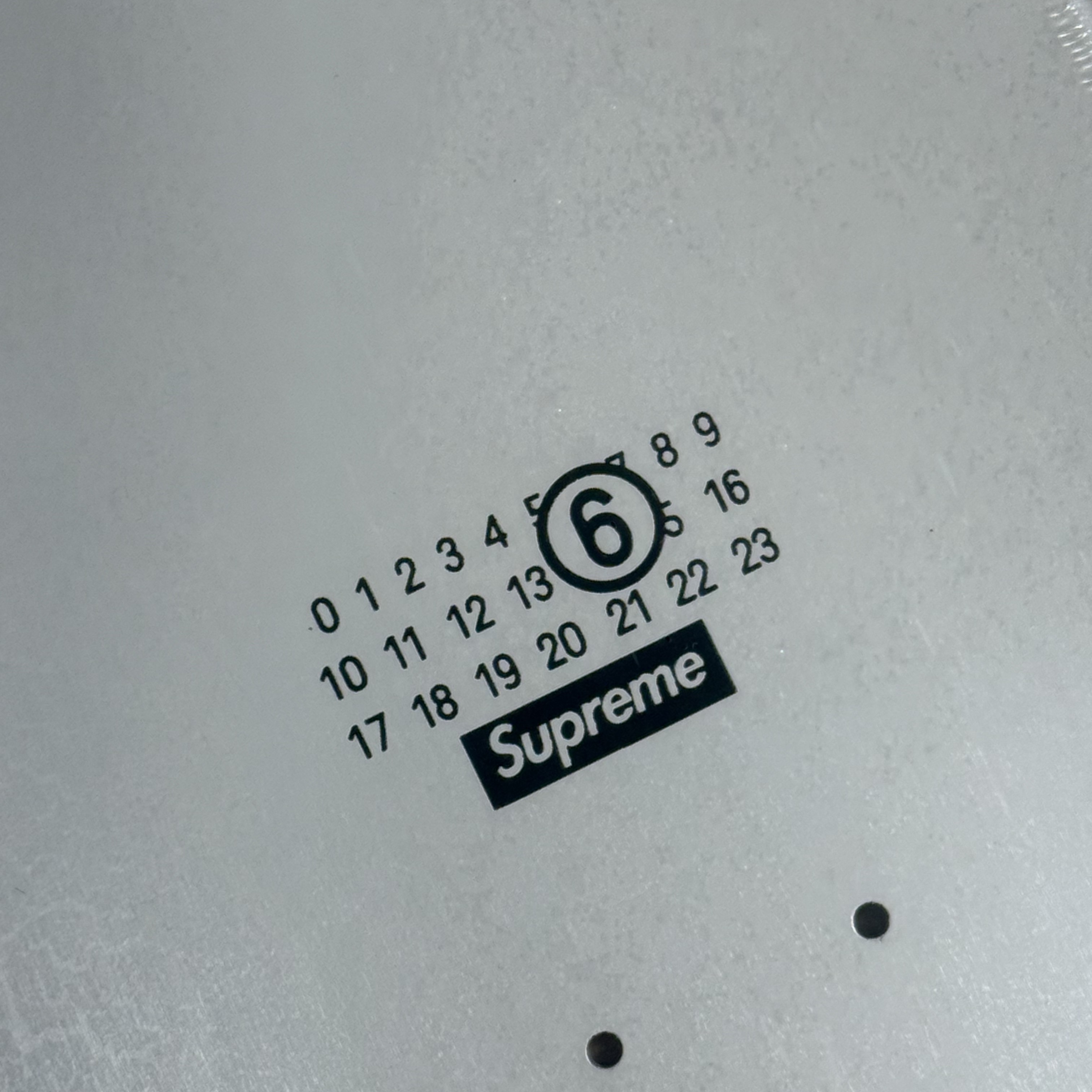 Supreme x MM6 Maison Margiela Skateboard White - 24SS 착용 스타일 - 1