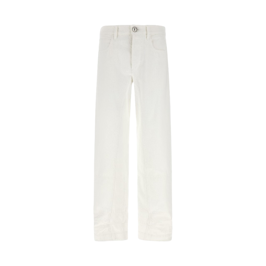 (W) 질 샌더 하이 웨이스트 코튼 데님 진 내츄럴((W) Jil Sander High Waisted Cotton Denim Jeans Natural)