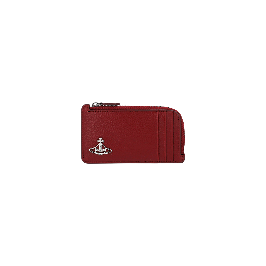 5402000HW S000D H407 [13% 쿠폰] Vivienne Westwood Orb Logo Leather Card Holder Red
