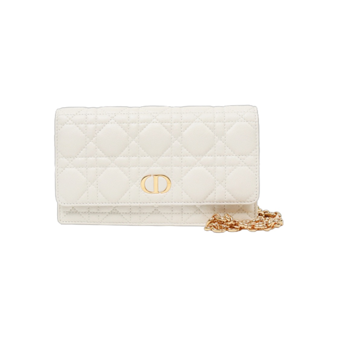 ITKA3AKLOMBM Dior White Leather Caro WOC