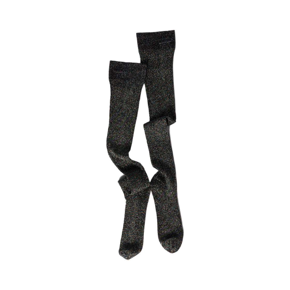 MCZ522-18BX-F0CBG (W) Miu Miu Lame Viscose Socks Iris