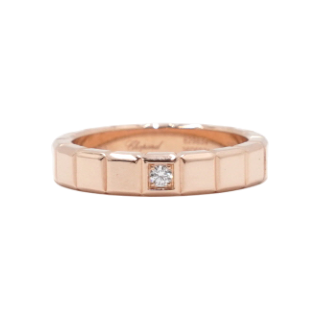쇼파드 829834 18K로즈골드 0.03캐럿 1P다이아 아이스큐브 미디엄 반지-13호aa56466(Chopard 829834 18K Rose Gold Ice Cube Medium Ring with 0.03 Carat Diamond - Size 13)