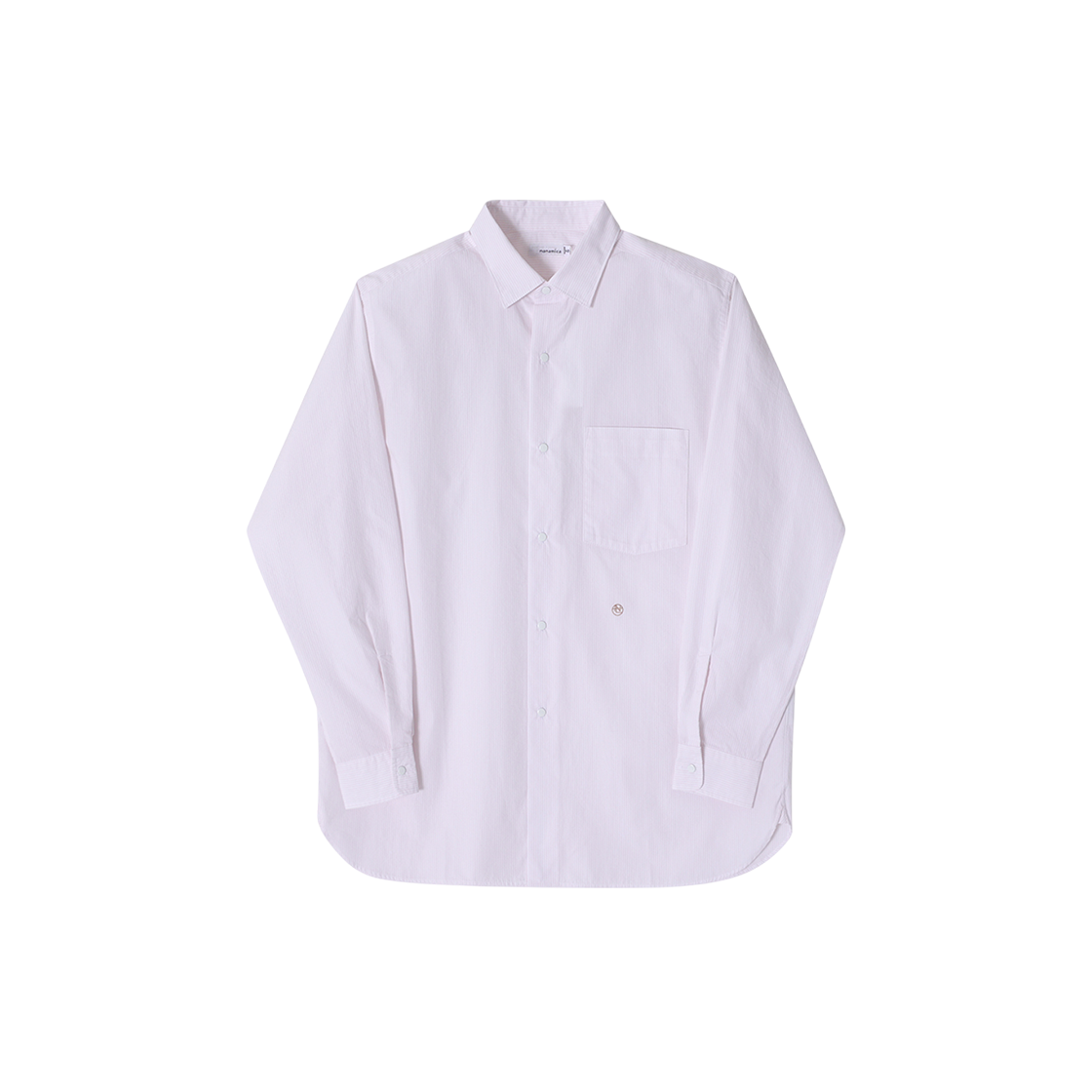 SUGF362E PN [13% 쿠폰] Nanamica Regular Collar Stripe Wind Shirt Pink
