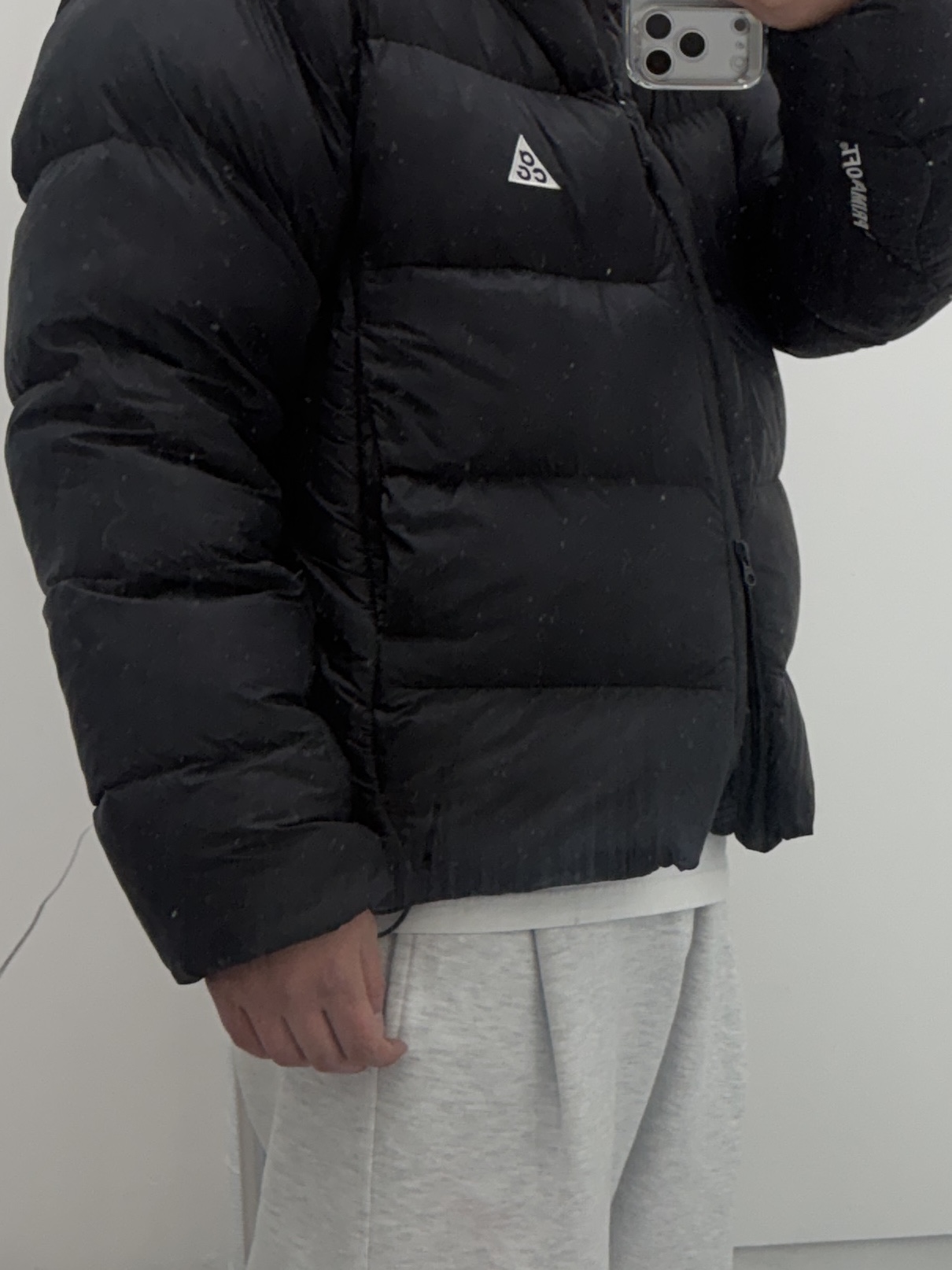 Nike ACG Therma-Fit ADV Lunar Lake Loose Hooded Jacket Black Summit White - Asia 착용 스타일 - 3