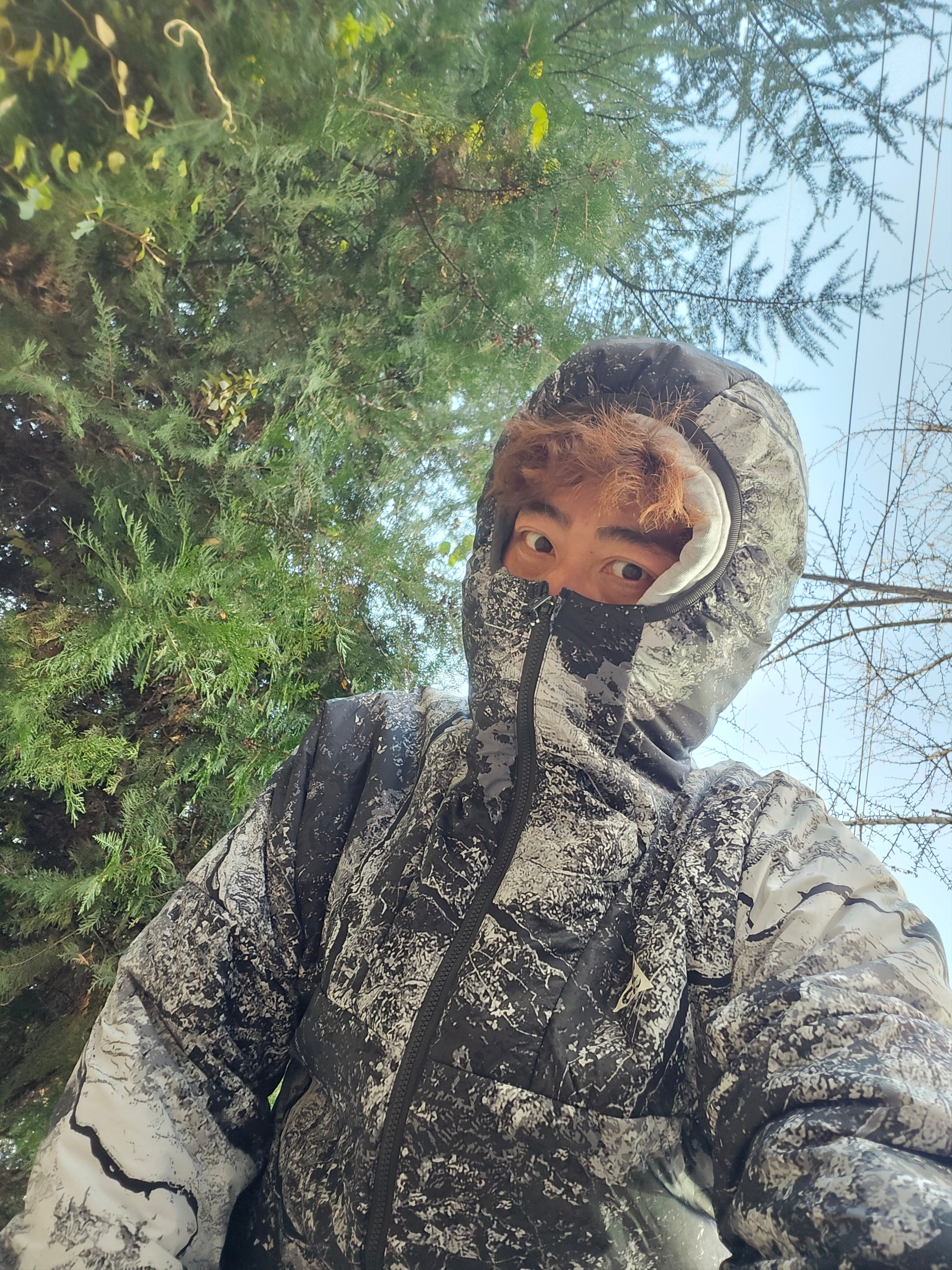 Nike ACG Therma-Fit ADV Rope De Dope Allover Print Jacket Anthracite 착용 스타일