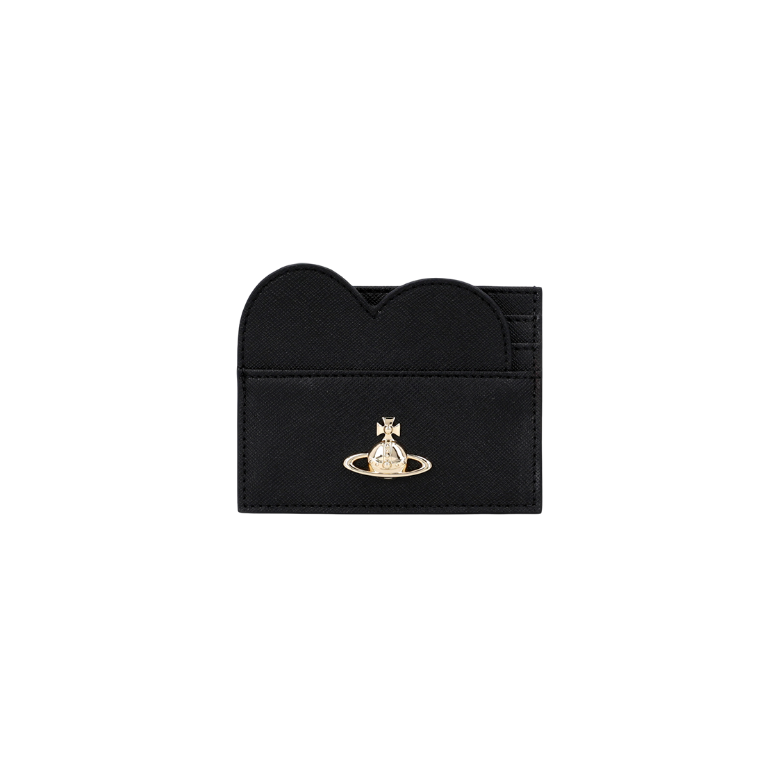 54030008W S0021 N402 [13% 쿠폰] Vivienne Westwood Saffiano Leather Heart Card Holder Black