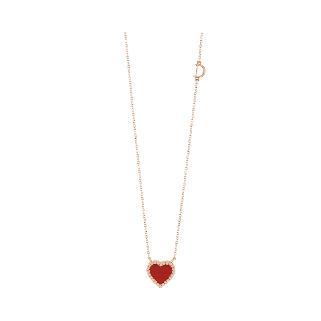 (W) 다미아니 벨에포크 네클리스 핑크 골드 카넬리안((W) Damiani Belle Epoque Necklace Pink Gold Carnelian)