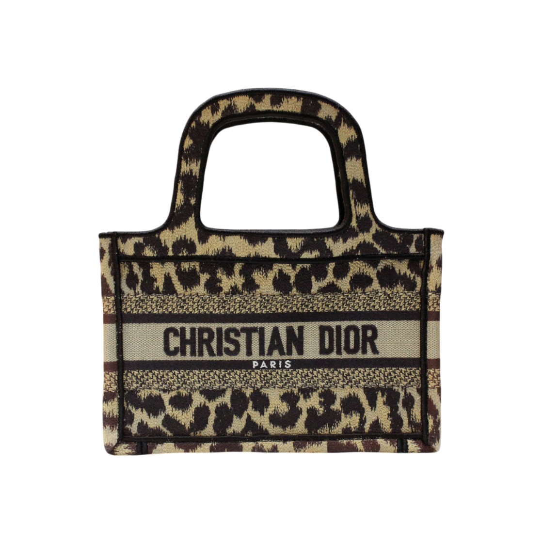 ITM69KR7QH9T Dior Leopard Book Tote Mini Bag S5475