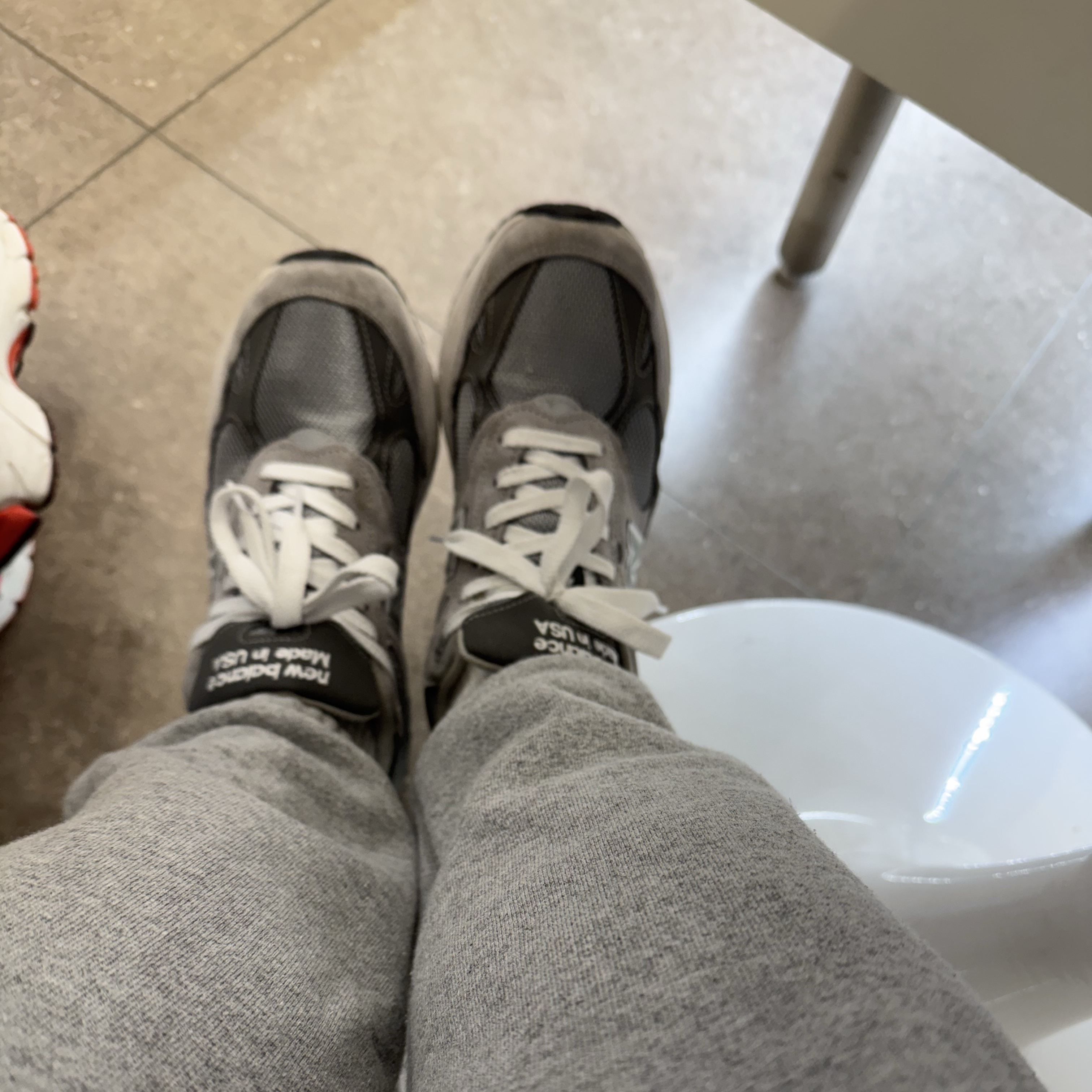 New Balance 993 Made in USA Grey - D Standard 착용 스타일