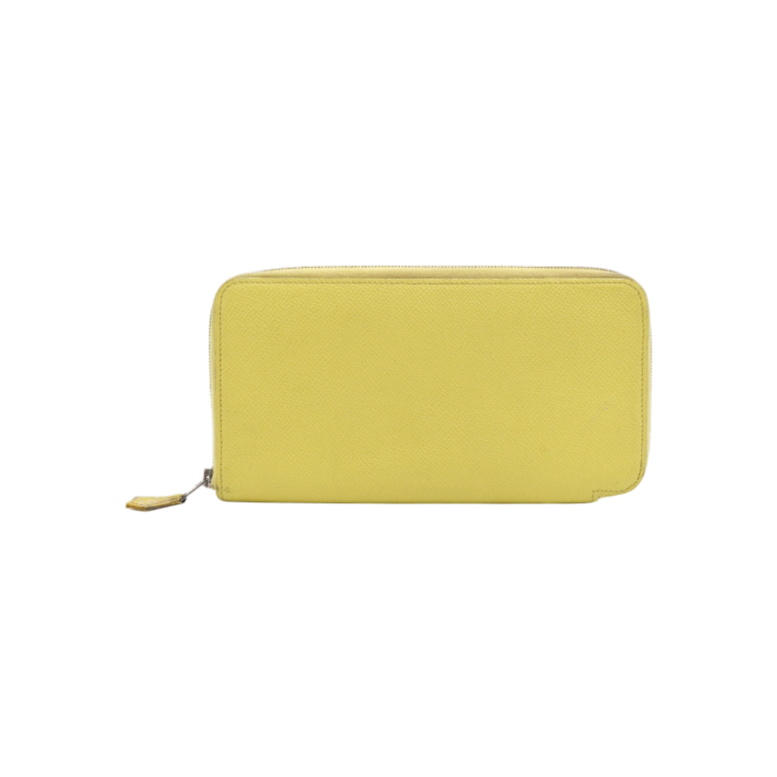 ITWWL8EA2H28 Hermes Appson Yellow Leather Silk-In Zip Wallet AA56866
