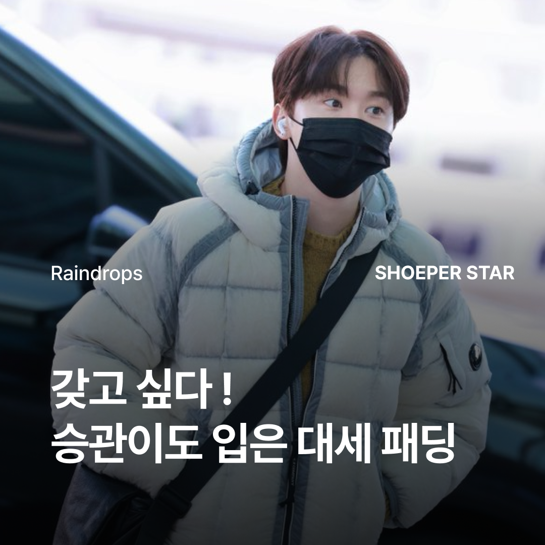 C.P. Company D.D. Shell Hooded Down Jacket Gauze White - 25FW, C.P. Company Korea Exclusive D.D. Shell Hooded Down Jacket Lunar Rock - 25FW 착용 스타일 - 1