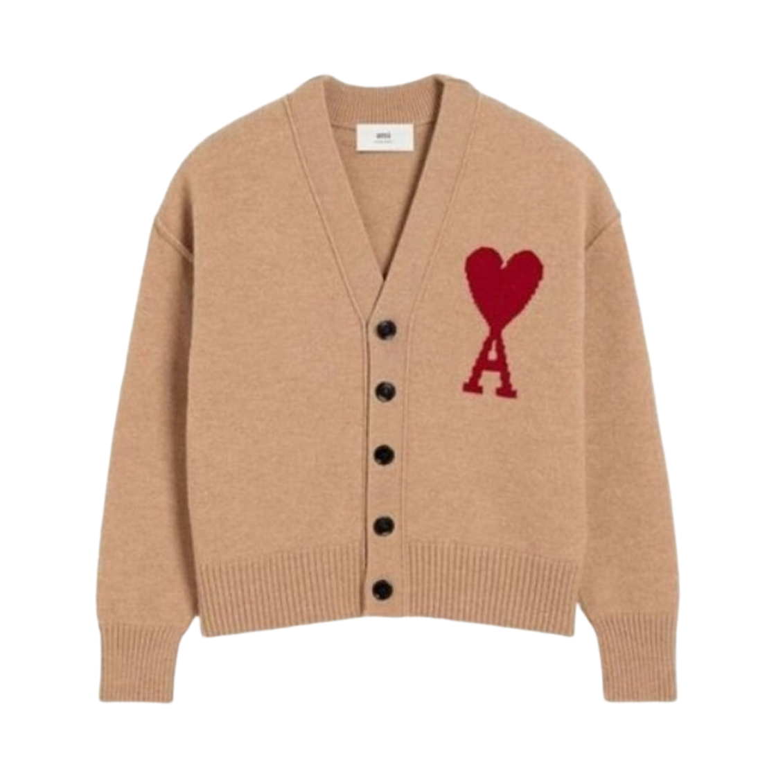 UKC006-018-289 AMI de Coeur Cardigan Camel