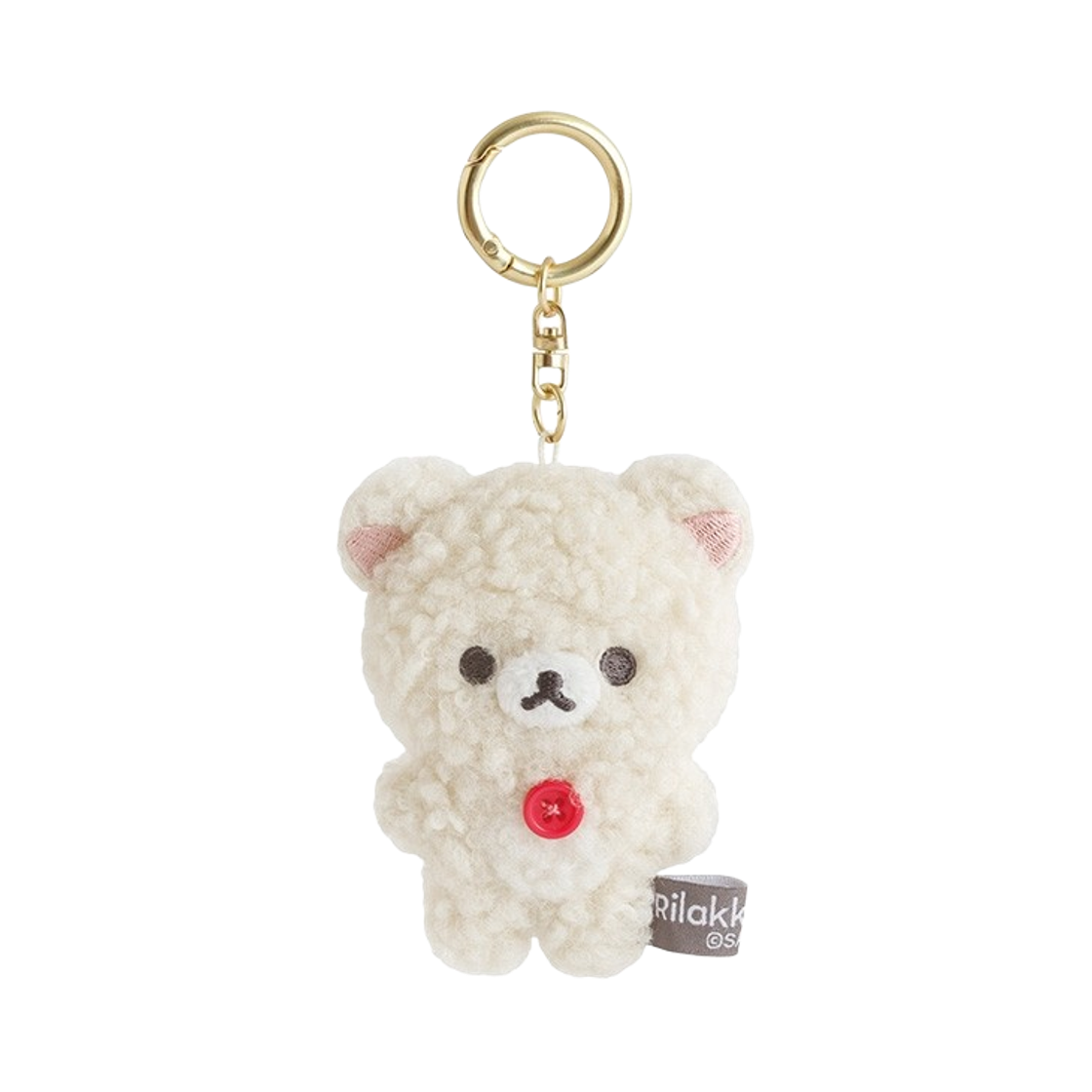 - San-X Korilakkuma Mokomoko Hanging Plush Keychain Korilakkuma