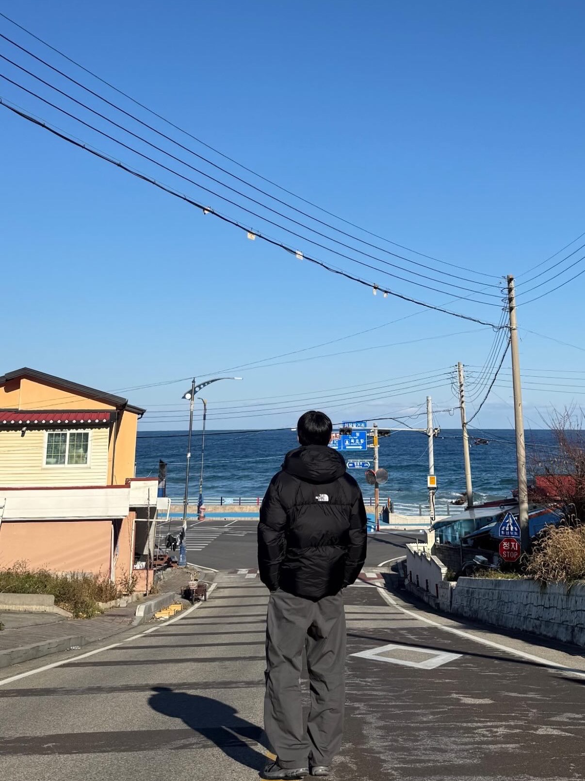 The North Face White Label Project Down Jacket RDS Black - 25FW 착용 스타일