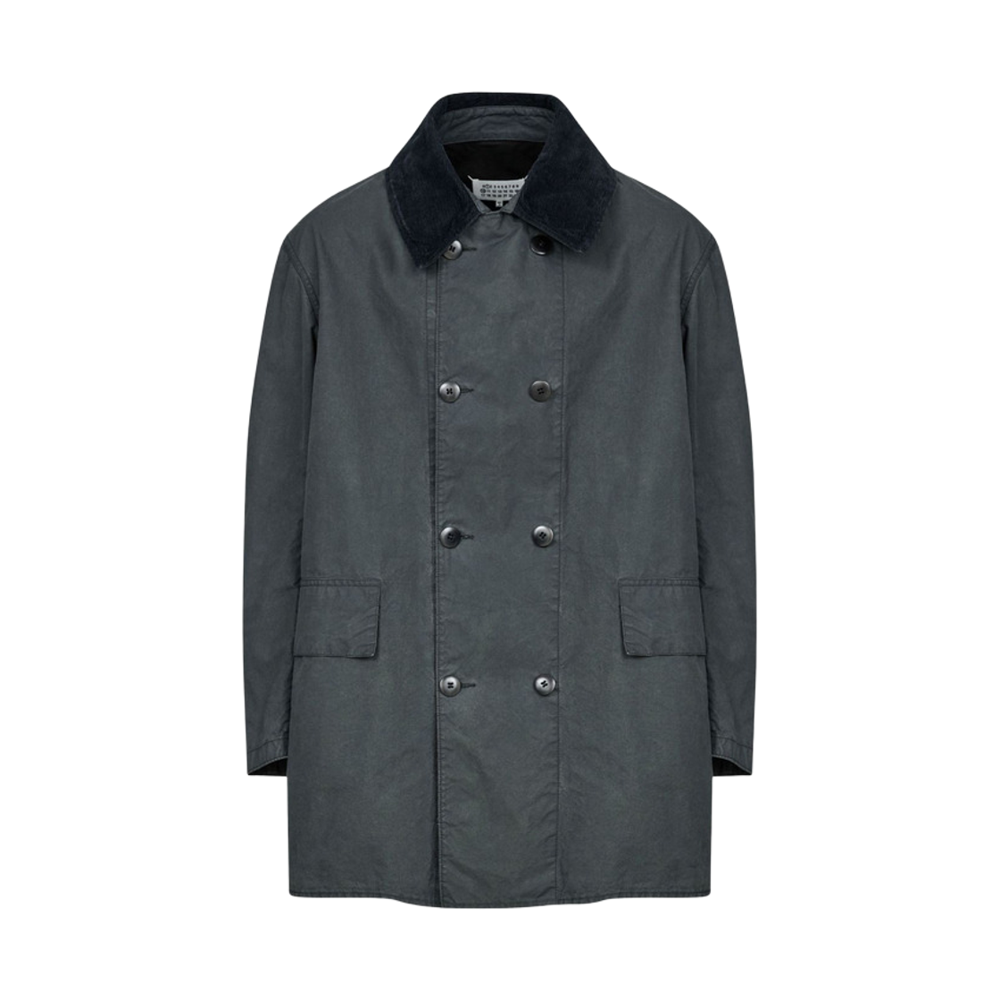 S50AM0633M35282855 Maison Margiela Oversized Caban Coat Grey