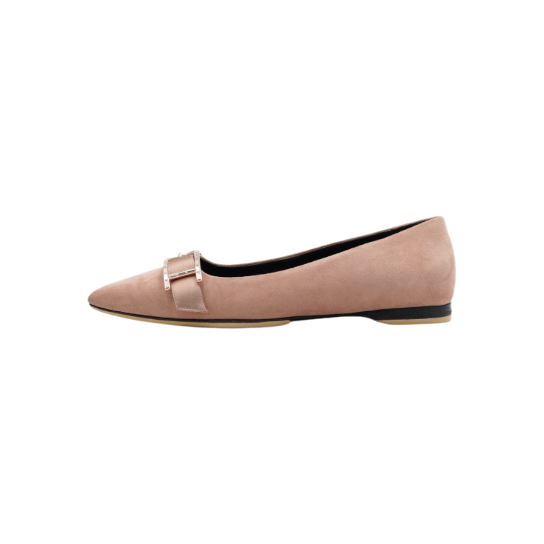 ITGOCERB6528 Hermes H212136Z Pink Suede Douce Ballerina Flats