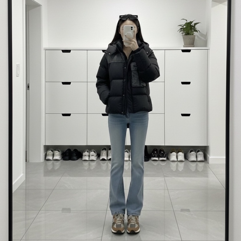 C.P. Company Eco Chrome-R Mixed Goggle Down Jacket Black - 24FW, New Balance 991 Made in UK Sequoia Falcon 착용 스타일