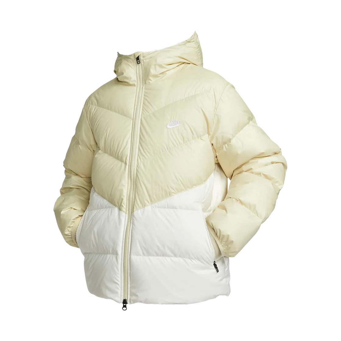 나이키 윈드러너 스테이트먼트 다운 자켓 라이트 카키 세일 - 아시아(Nike Windrunner Statement Down Jacket Light Khaki Sail - Asia) - 1