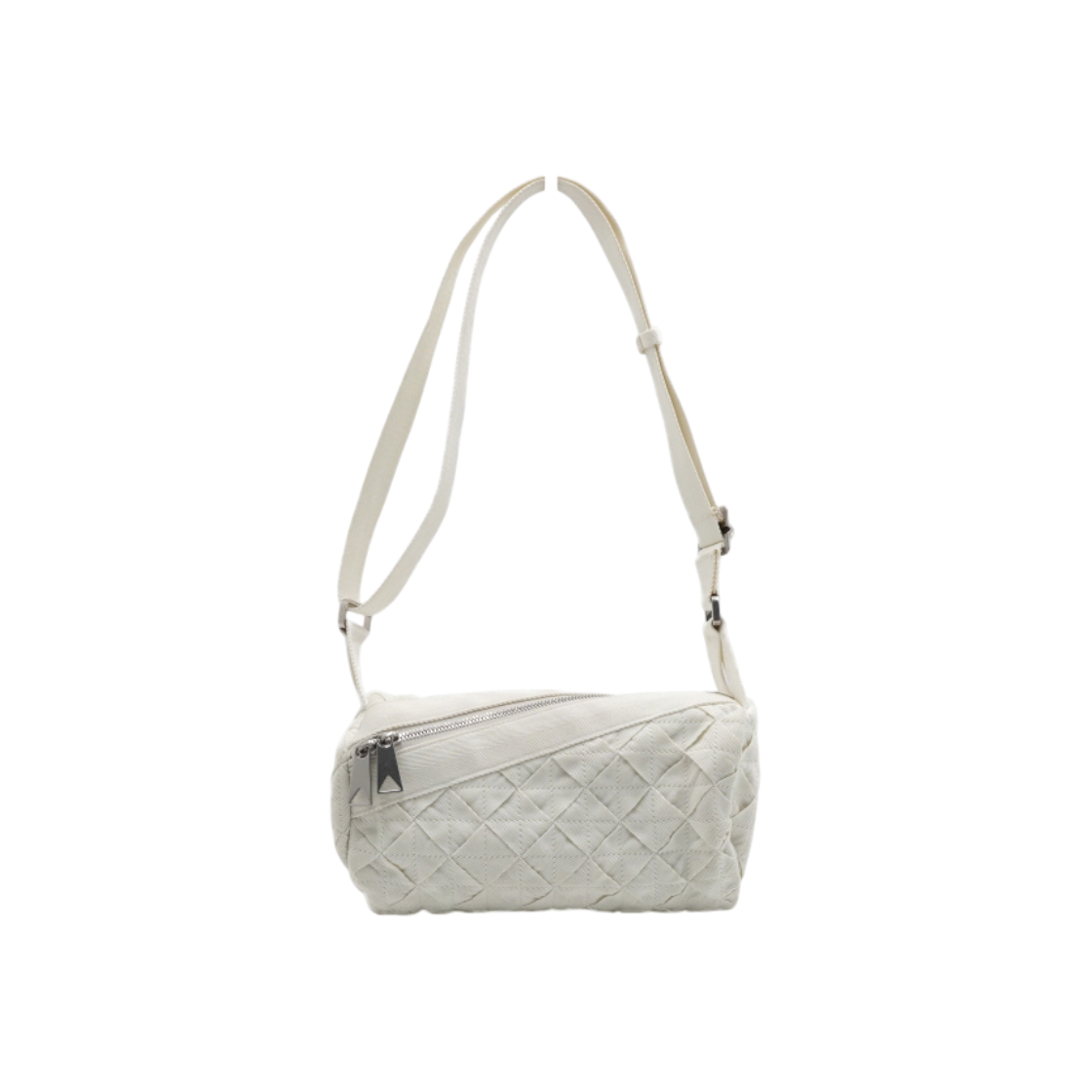 보테가 베네타 690966 화이트 캔버스 인트레치아토 숄더백 겸 크로스백aa56800(Bottega Veneta White Canvas Intrecciato Shoulder and Crossbody Bag)