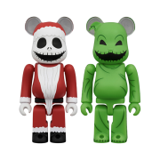 KINKIROBOT 100% Bearbrick Santa Jack & Oogie Boogie 2Pcs Set