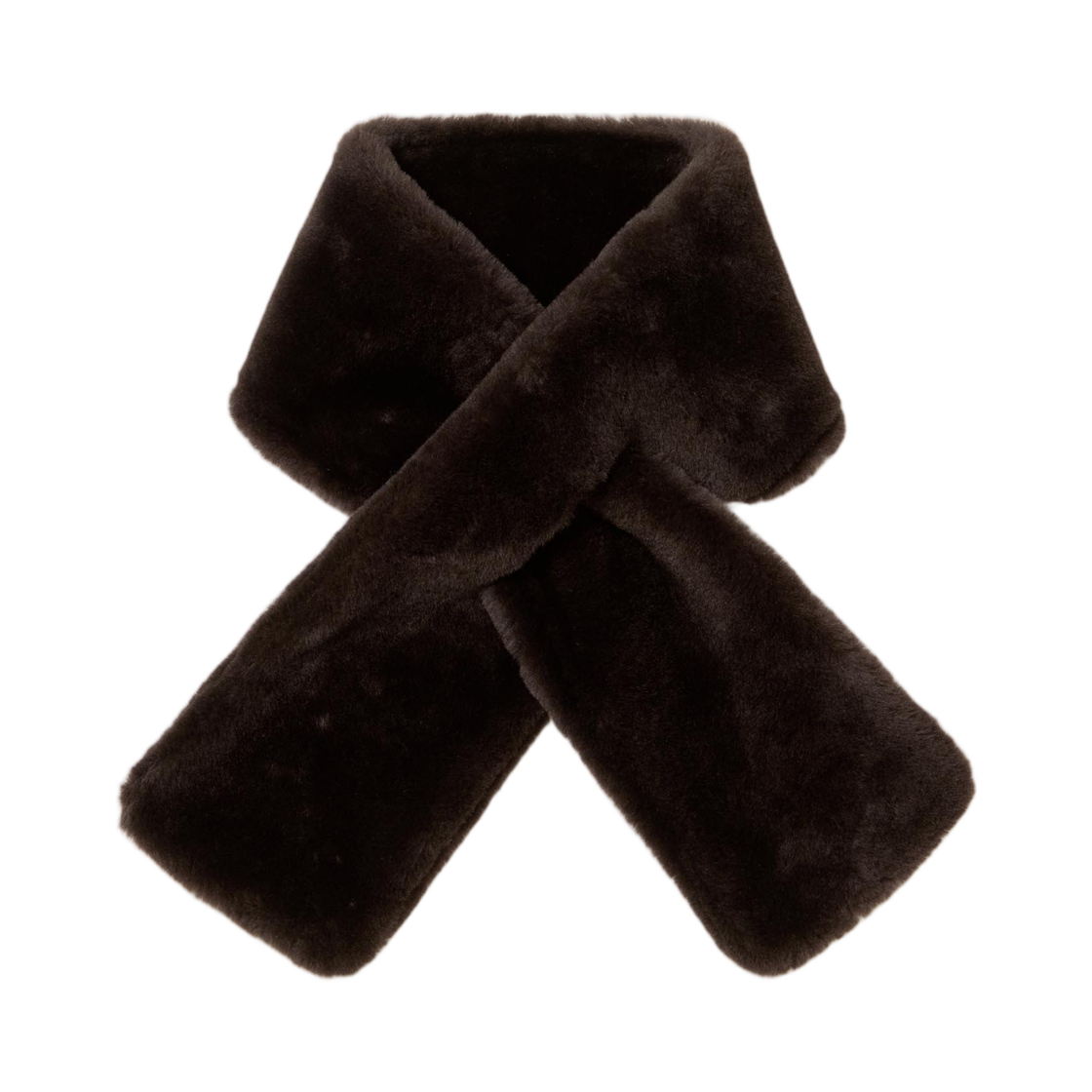 A25AM06MM Auralee Merino Mouton Stole Dark Brown - 25AW