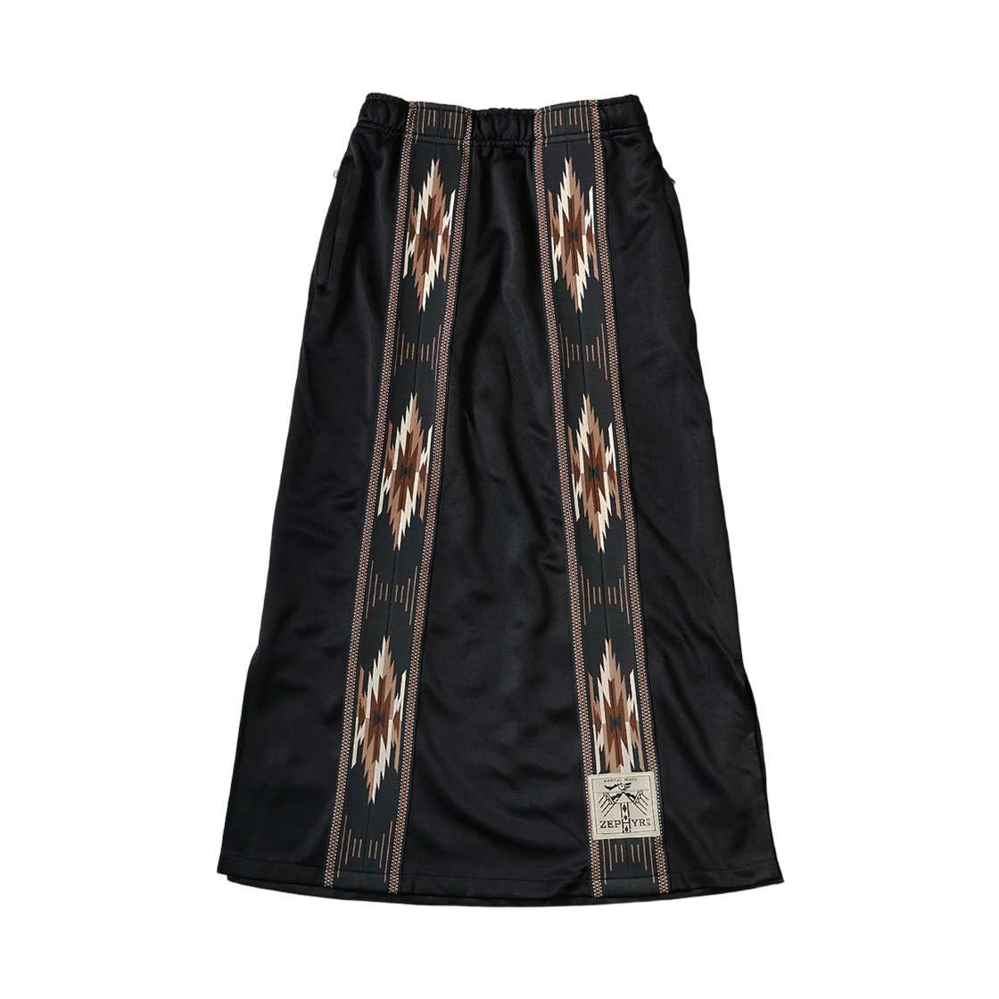 (W) 캐피탈 스무스 저지 코치 & 제피르 스커트 블랙((W) Kapital Smooth Jersey Kochi & Zephyr Skirt Black) - 1