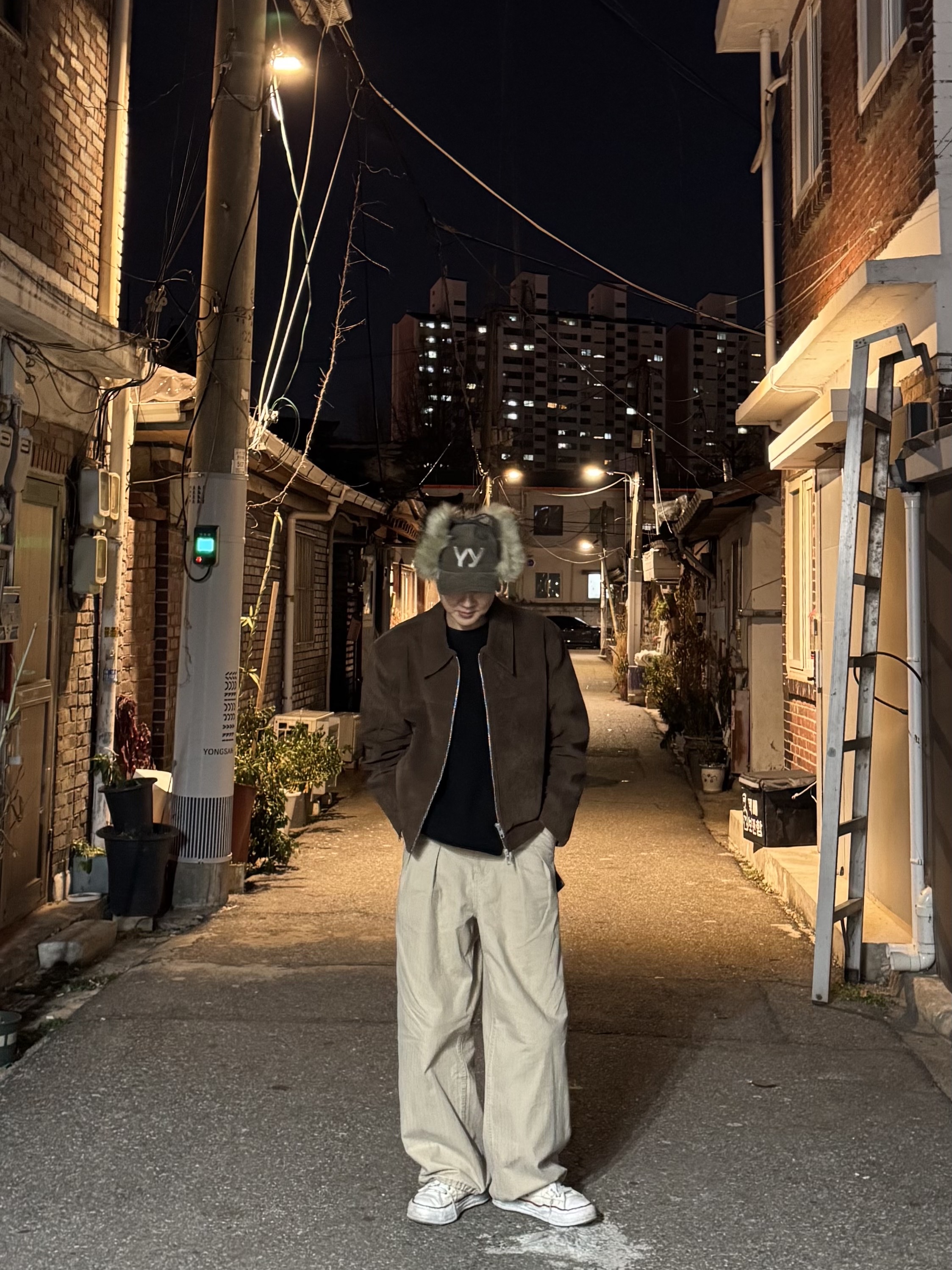 Open Yy Faux Fur Corduroy Earflap Cap Khaki, Maison Mihara Yasuhiro Peterson OG Sole Canvas Low-top Sneakers Natural 착용 스타일 - 2