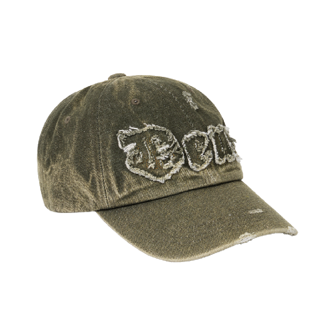 D255UHA255055 [6% 적립] Deus Ex Machina Denim Destroyed Cap Khaki