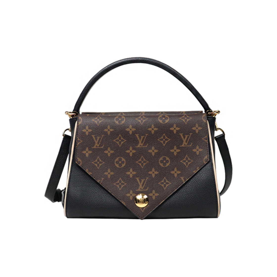 ITKQMQSQMATI Louis Vuitton Monogram Double V Flap Shoulder Bag